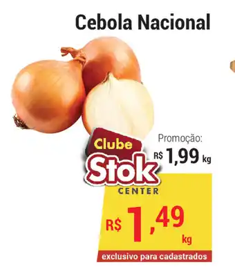 Stok Center Cebola Nacional 1kg oferta