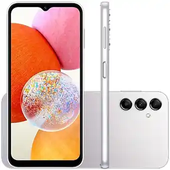 Gazin Smartphone samsung galaxy a14 6.6 octa core 128gb 4gb câmera tripla oferta