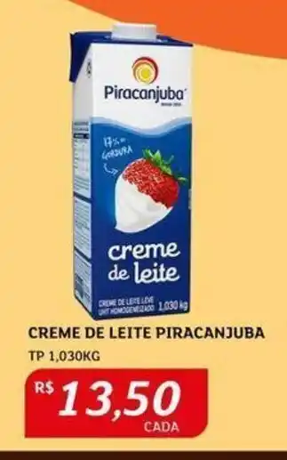 Assaí Atacadista Creme de Leite Piracanjuba TP 1.03kg oferta