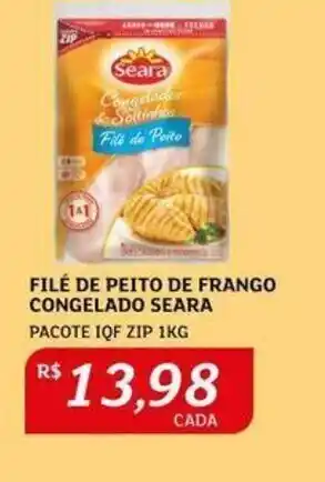 Assaí Atacadista Filé de Peito de Frango Congelado Seara 1kg oferta