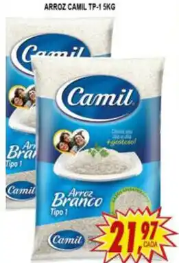 Kaçula Supermercados Arroz Camil tp 1 5kg oferta