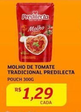 Assaí Atacadista Molho de Tomate Tradicional Predilecta 300g oferta