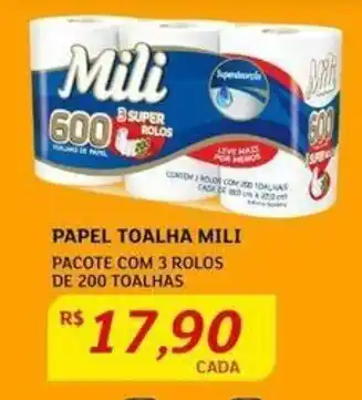 Assaí Atacadista Papel Toalha Mili oferta