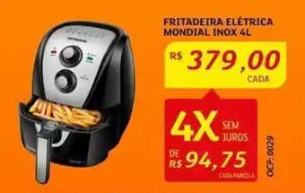 Assaí Atacadista Fritadeira Elétrica Mondial Inox 4L oferta