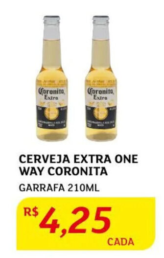 Assaí Atacadista Cerveja Extra One Way Coronita 210ml oferta