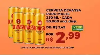Cerveja devassa puro malte