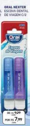 Drogal Oral nexter escova dental de viagem c 2 oferta