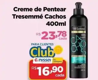 Farmácias Nissei Creme de pentear tresemmé cachos oferta