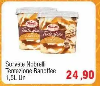 Sorvete nobrelli tentazione banoffee