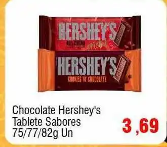 Spani Atacadista Chocolate hershey's tablete sabores oferta