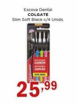 Supermercados Mundial Escova dental colgate slim soft black c 4 unids oferta