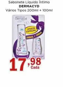 Supermercados Mundial Sabonete líquido intimo dermacyd vários tipos oferta