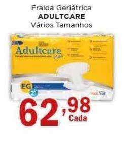 Fralda geriátrica adultcare vários tamanhos