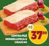 Contra filé mondelli peça á vácuo kg