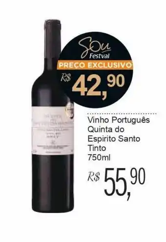 Festval Vinho português quinta do espirito santo tinto oferta
