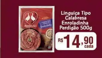 Empório Bahamas Linguiça tipo calabresa enroladinha perdigão oferta