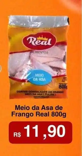 Meio da asa de frango real
