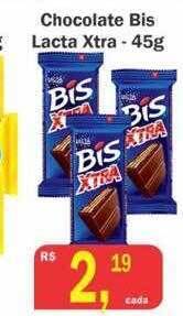 Chocolate bis lacta xtra