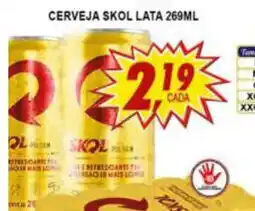 Kaçula Supermercados Cerveja Skol Lata 269ml oferta