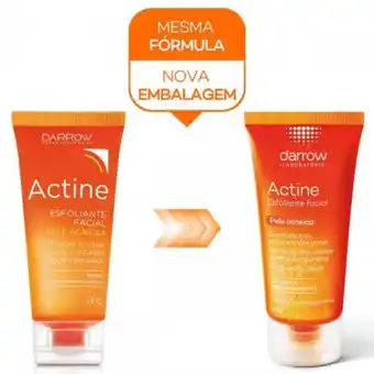 Darrow actine esfoliante facial - esfoliante facial para pele acneica 60g
