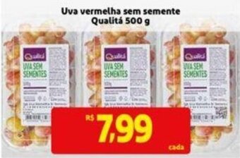 Extra Supermercado Uva Vermelha sem semente Qualitá 500g oferta