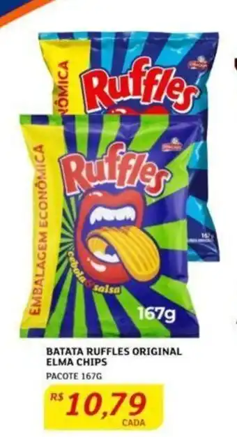 Assaí Atacadista Batata Ruffles Original Elma Chips 167g oferta