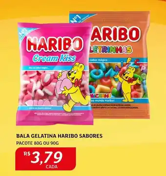 Assaí Atacadista Bala Gelatina Haribo Sabores 80g ou 90g oferta