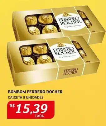 Assaí Atacadista Bombom Ferrero Rocher 8 unidades oferta