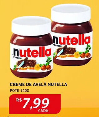 Assaí Atacadista Creme de Avelã Nutella 140g oferta