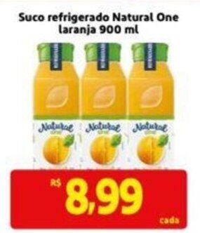 Extra Supermercado Suco refrigerado Natural One Laranja 900ml oferta