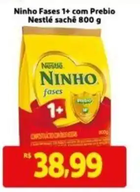 Extra Supermercado Ninho Fases 1+ com Prebio Nestlé sachê 800g oferta