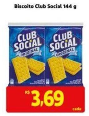 Biscoito Club Social 144g
