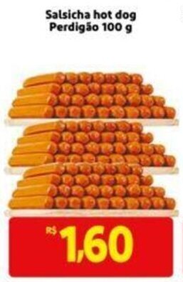 Extra Supermercado Salsicha Hot Dog Perdigão 100g oferta