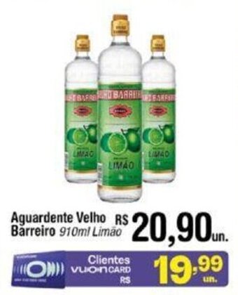 Fort Atacadista Aguardente Velho Barreiro 910ml oferta