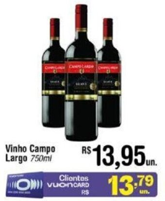 Fort Atacadista Vinho Campo Largo 750ml oferta