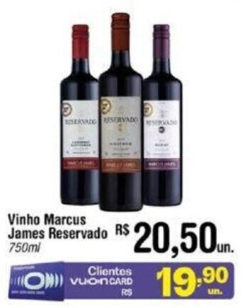 Fort Atacadista Vinho Marcus James Reservado 750ml oferta