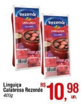 Fort Atacadista Linguiça calabresa Rezende 400g oferta