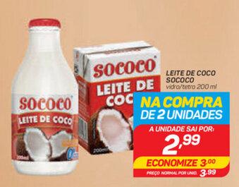 GBarbosa Leite de Coco Sococo 200ml oferta