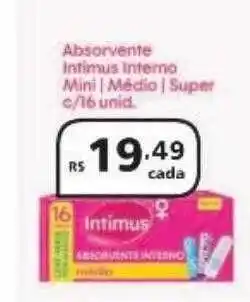Drogasmil Absorvente intimus interno mini médio super oferta