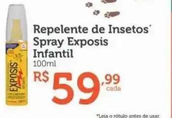 Repelente de insetos spray exposis infantil