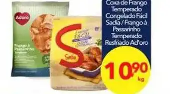 Lopes Supermercados Coxa de frango temperado congelado fácil sadia - frango à passarinho passarinho temperado resfriado ad'oro oferta