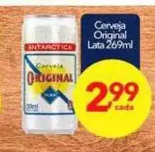 Lopes Supermercados Cerveja original lata oferta