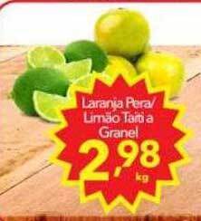 Lopes Supermercados Laranja pera-limão taiti a granel oferta