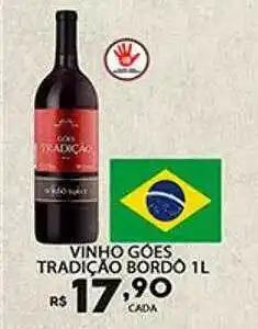 Supermercado Porecatu Vinho góes tradição bordô oferta