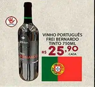 Supermercado Porecatu Vinho português frei bernardo tinto oferta