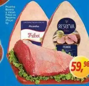 Supermercados Guanabara Picanha bovina a vácuo friboi ou reserva oferta