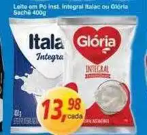 Supermercados Guanabara Leite em pó inst. integral italac ou glória oferta