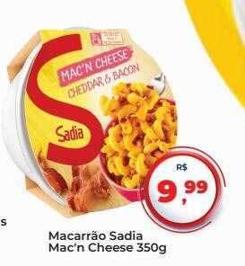 Tonin Superatacado Macarrão sadia mac'n cheese oferta