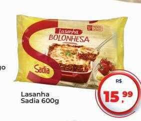 Tonin Superatacado Lasanha sadia oferta