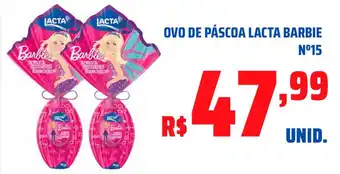 Tatico Ovo de páscoa lacta barbie n°15 oferta